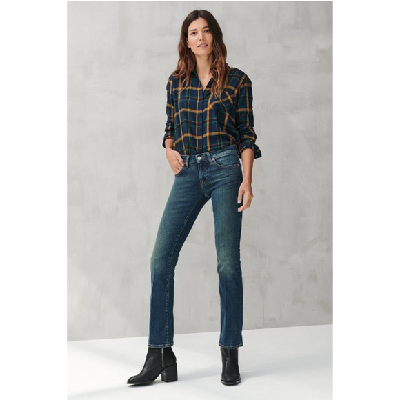 Lucky Brand Low Rise Boot Jean Lolita Los Angeles Wash 6 / 28 Ankle - Picture 1 of 7